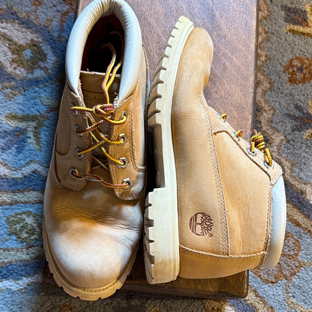 Timberland Light Brown Leather Ankle Boots